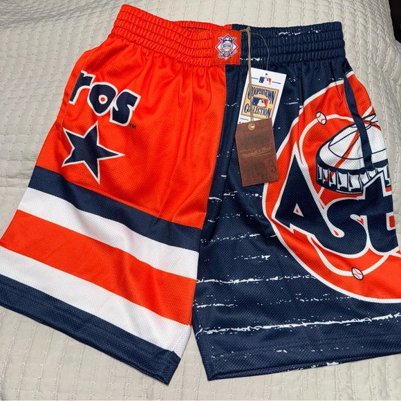 Houston Astros Mitchell & Ness MLB Jersey Shorts‎  NWT - Picture 1 of 7